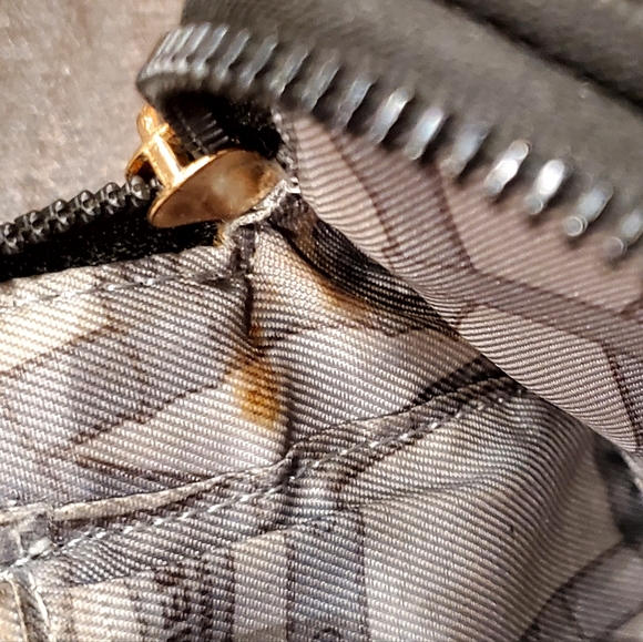 Aimee Kestenberg Black Pebble Leather 2 Compartment Zip Wallet Clutch, 8", - Picture 15 of 16